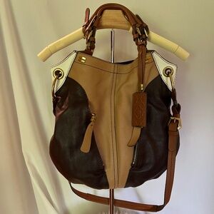 OrYANY Color Block Pebble Grain Hobo/Tote